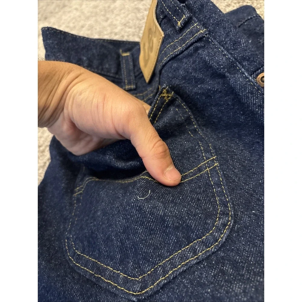 NEW 90s Vintage Men Lee MR Jeans Regular Fit 38x34 Denim 200-8989 Pepper Prewash